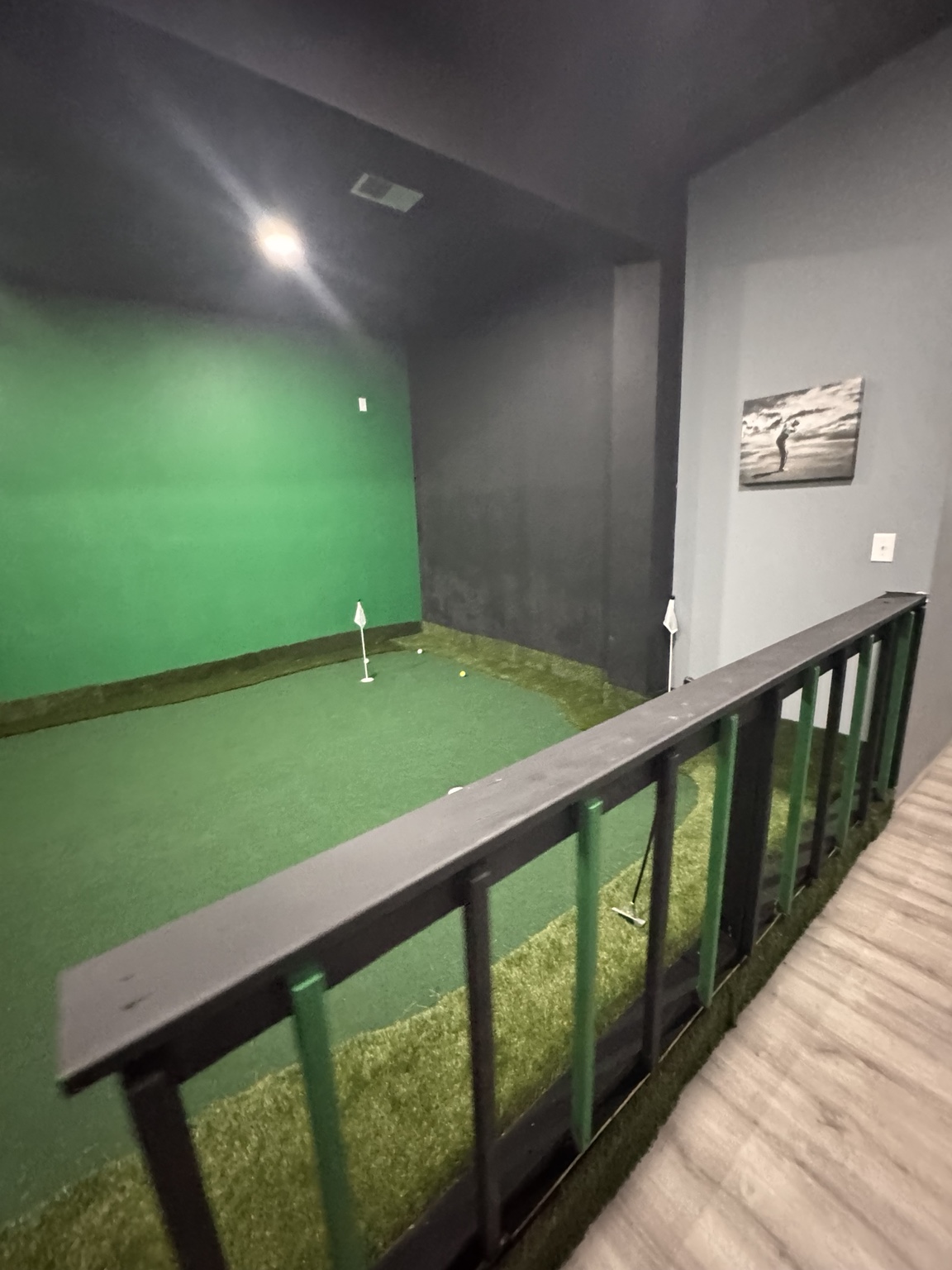 Indoor putting green at FIGS